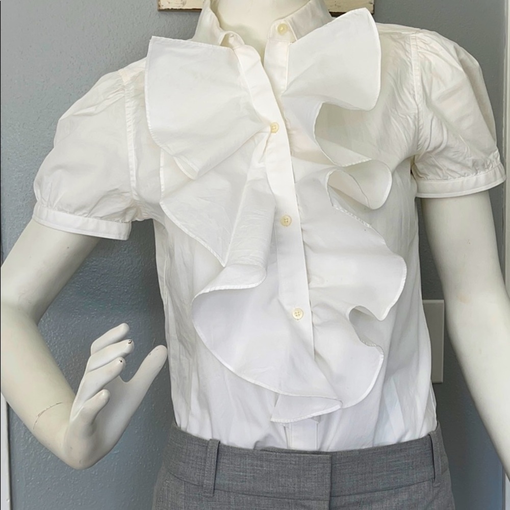 Ralph Lauren ruffle shirt